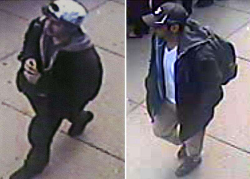 FBI issues photos of 2 suspects in Boston Marathon bombing The