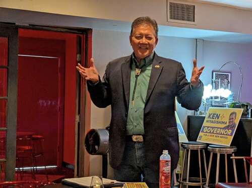 In Dem. primary for governor, former Las Cruces mayor talks pro-oil, anti-minimum wage agenda