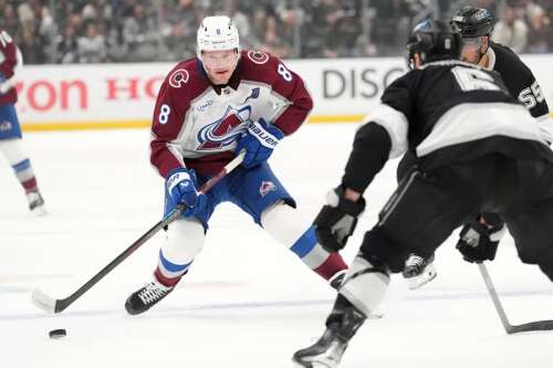 Cale Makar returns from injury, scores twice as Avalanche outlast Wild 9-6 in wacky Game 1