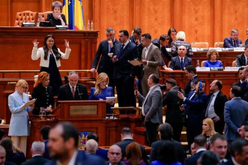 Romania’s pro-European coalition collapses after prime minister fails a no-confidence vote