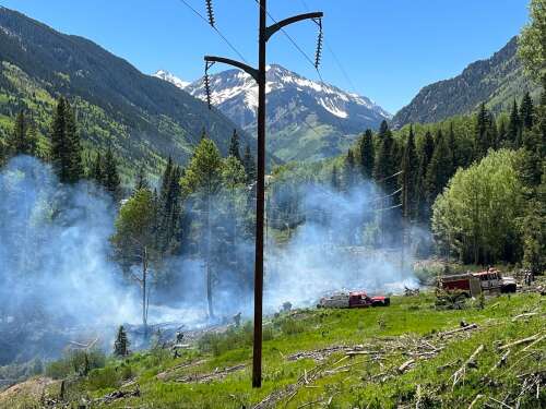 Small wildfire on Ophir Pass contained Wednesday - Vimarsana News