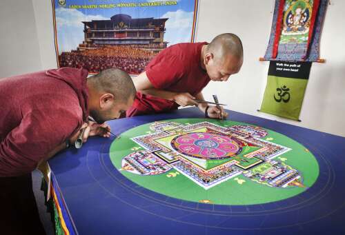 Buddhist monks come to Durango to create sand mandala, offer message of compassion