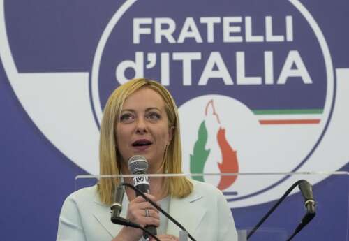 Italian leader tones down divisive rhetoric but carries on with pursuit of far-right agenda Photo