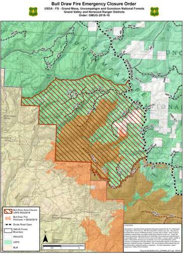 Bull Draw Fire closure area is reduced - The Journal