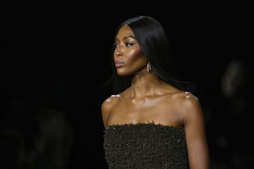 Naomi Campbell walks for star studded Burberry show at London