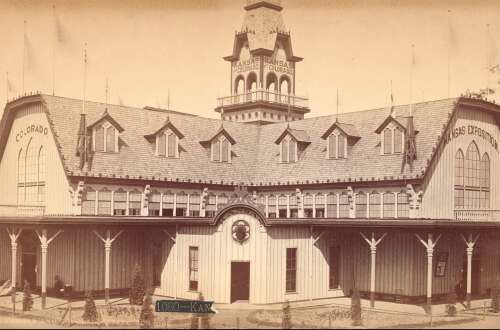 A Rocky Mountain diorama represented Colorado at the 1876 Centennial Expo