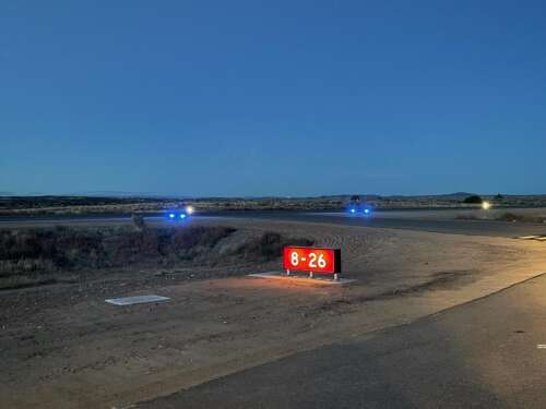 Aztec Airport runway has new lighting - The Tri-City Record