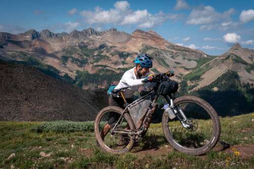 Biking the colorado trail top