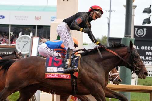 Kentucky Derby winner Golden Tempo will not run in Preakness