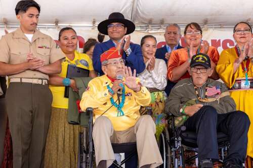 Former tribal chairman and Code Talker says ‘language must be preserved ...