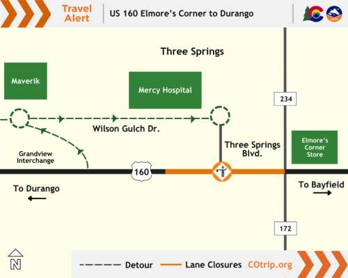 Travel delays expected during surface treatments between Elmore’s Corner and Durango