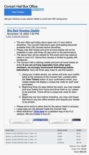 A New Year, new shows and a reminder about concert ticket resellers