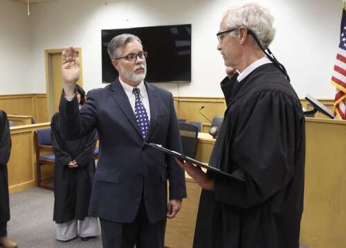 Reid Stewart who seeks even playing field is sworn in as La Plata