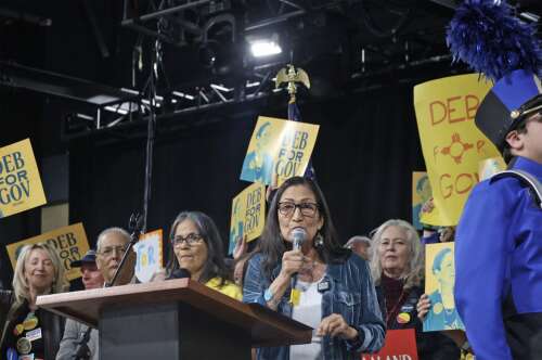 New Mexico Democrats choose Haaland for governor in preprimary convention vote