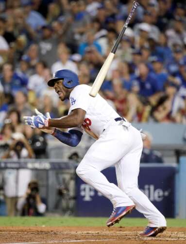 Yasiel Puig's the bat flip triple gives Dodgers 2-0 lead - True Blue LA