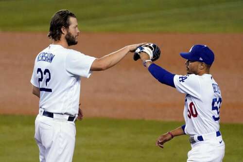 Betts hits 2 HRs, Kershaw beats Yankees for 1st time in Dodgers' 8
