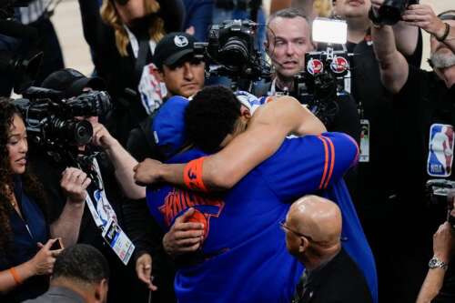 Knicks, up 2-0 in NBA Finals, say the job is far from over. And the Spurs aren't conceding anything