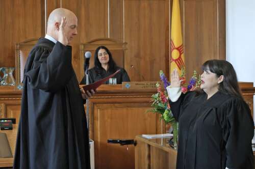 New Mexico Supreme Court swears in Vargas as new chief