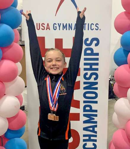 Gymnasts place at silver state meet - Vimarsana News