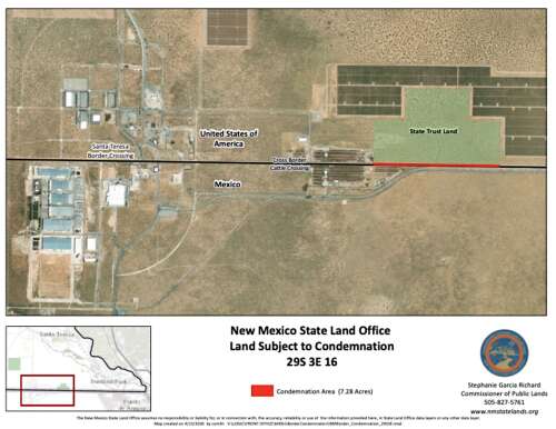 N.M. Land Commissioner decries Trump ‘land grab’ along New Mexico-Mexico border