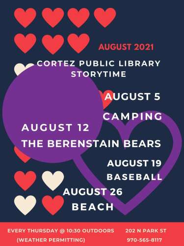 Cortez Public Library announces storytime schedule - The Journal