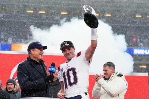 Patriots punch ticket to Super Bowl with gritty win over Broncos in snowy Denver