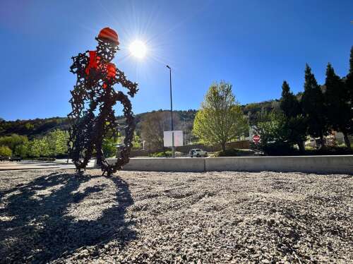Lone rider was modeled after sculptor’s deceased brother