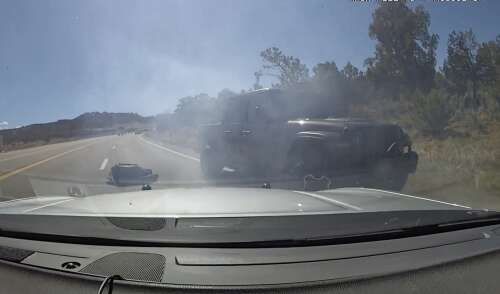 Colorado state trooper stops dangerous driver near work zone on U.S. 160