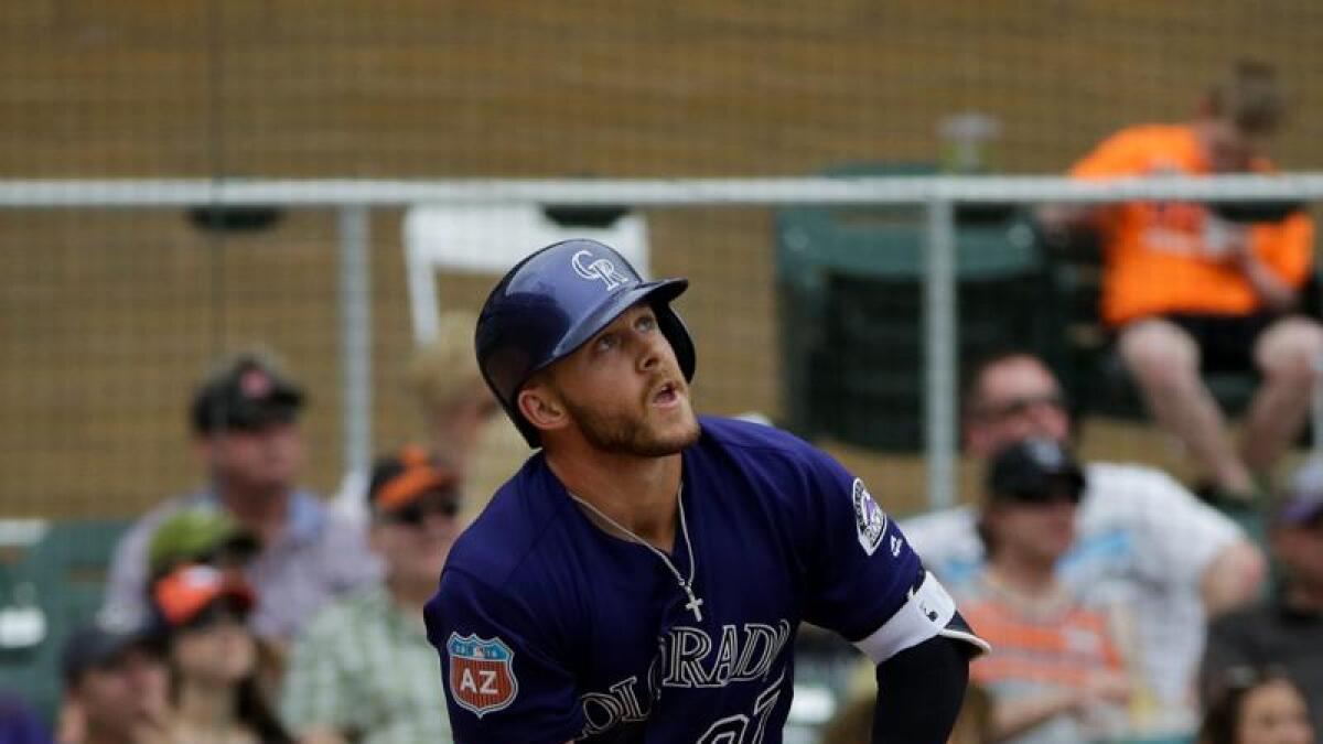 Colorado Rockies On To Trevor Story With Jose Reyes Out At Shortstop The Durango Herald