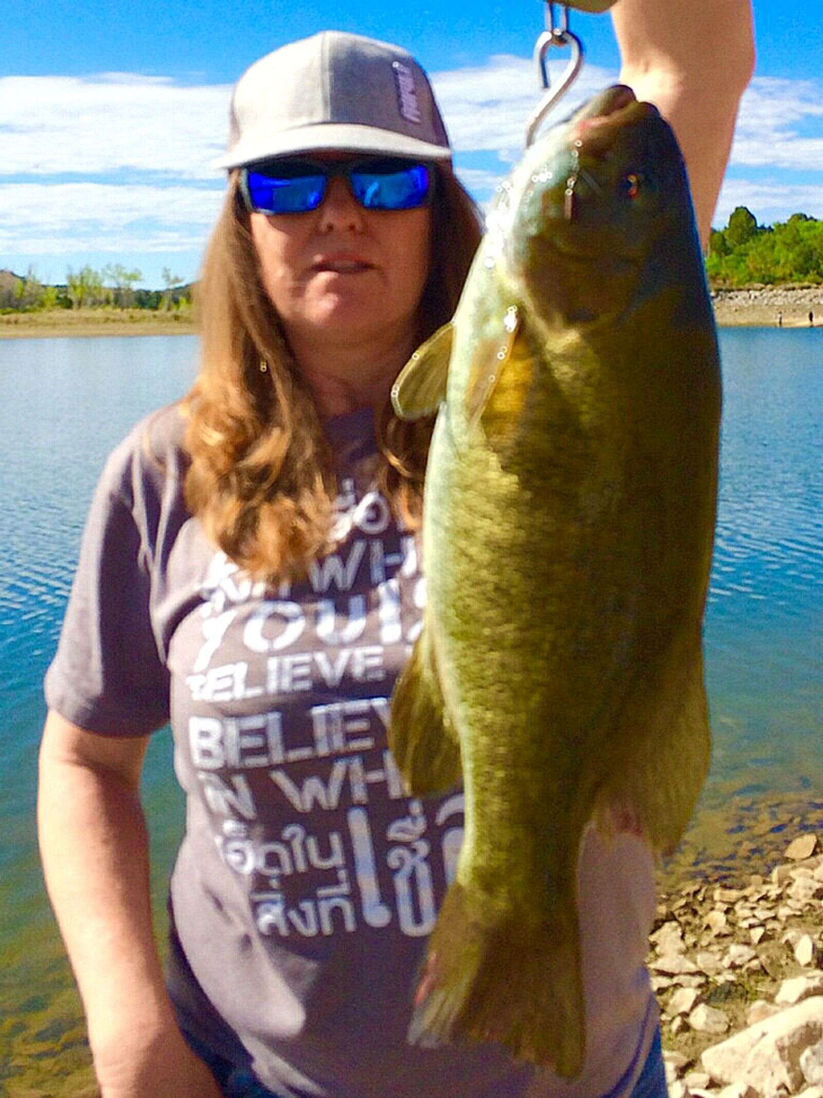 Big striped bass are showing up in the Colorado River, smallmouth