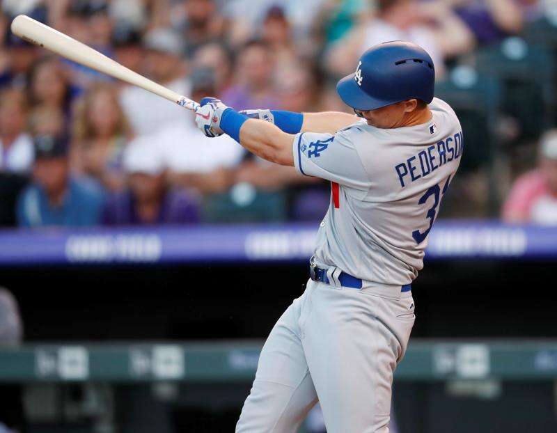 Dodgers score eight runs in 7th inning in 12-4 rout over Rockies