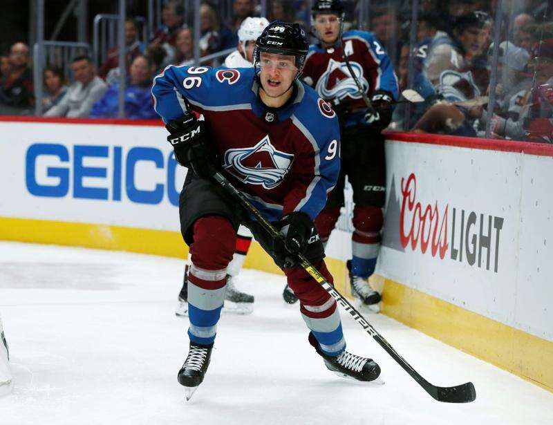 Colorado avalanche and denver nuggets mackinnon mikko rantanen