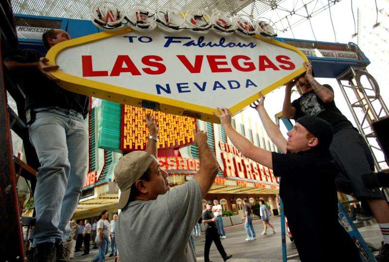 Binion's Horseshoe Casino on Fremont Street in Downtown Las Vegas