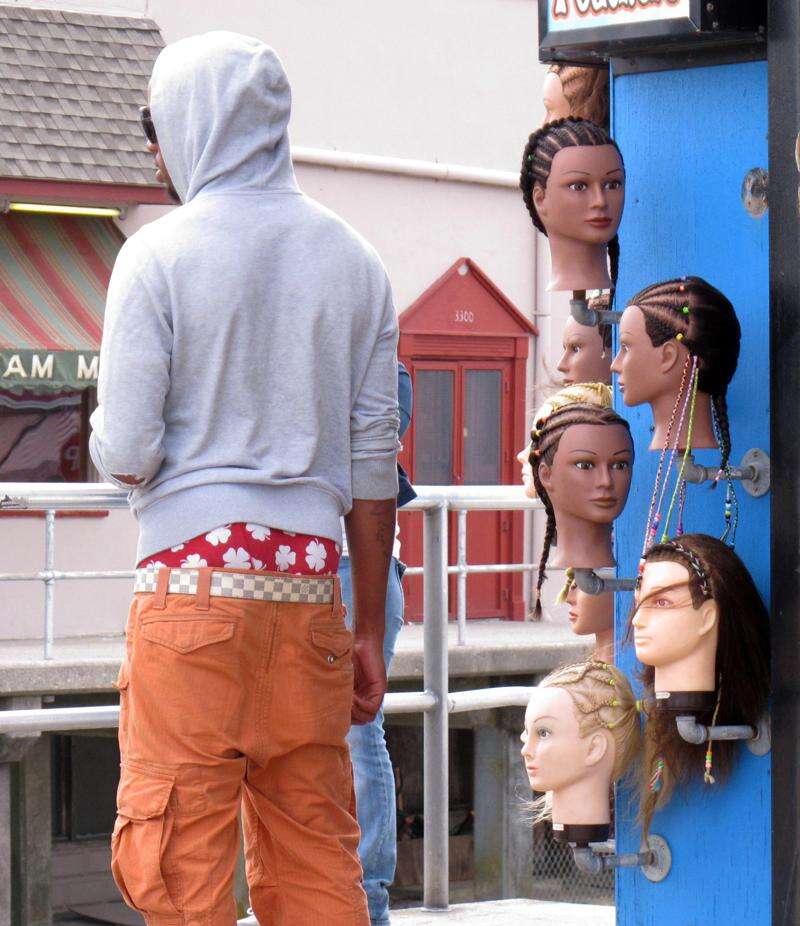 Sagging pants low clearance