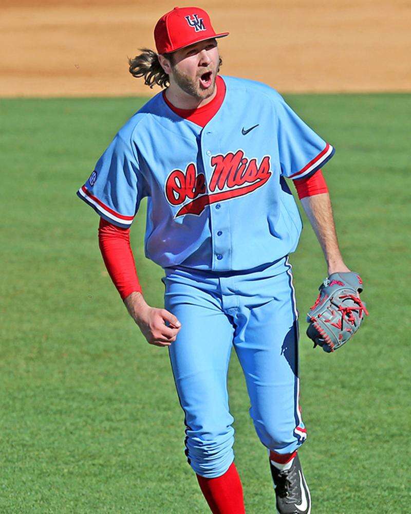 Ole miss baseball jersey powder blue clearance