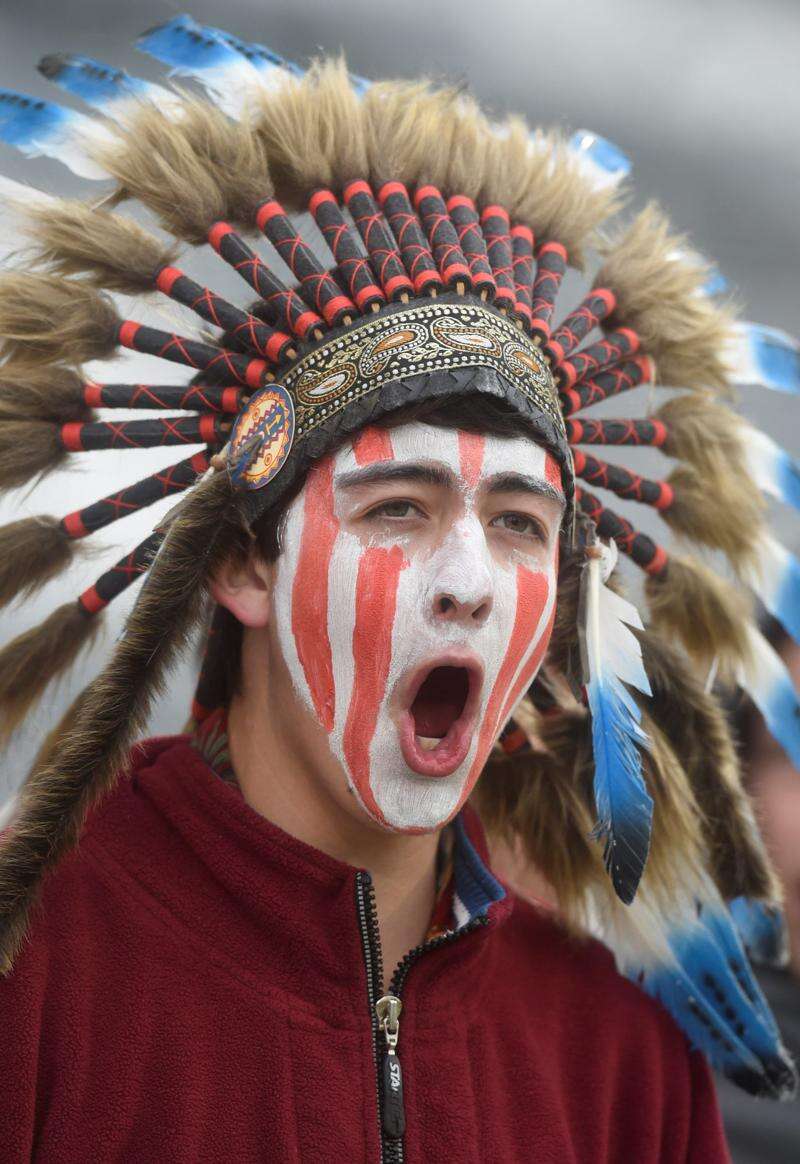 Cleveland Indian Tribe Headdress Baseball T-Shirt