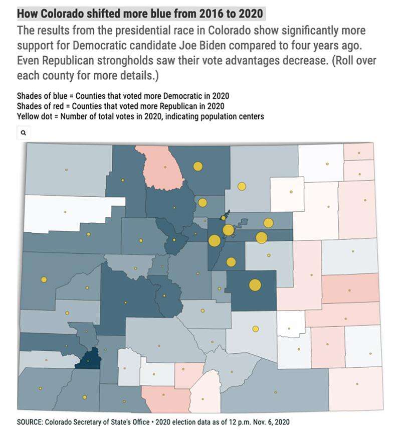 dobbelt Mediate Hvilken en Colorado continues to shift blue – The Journal