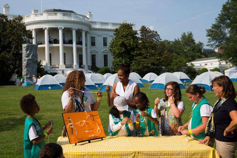First lady hosts Girl Scout campout on White House lawn – The Durango Herald