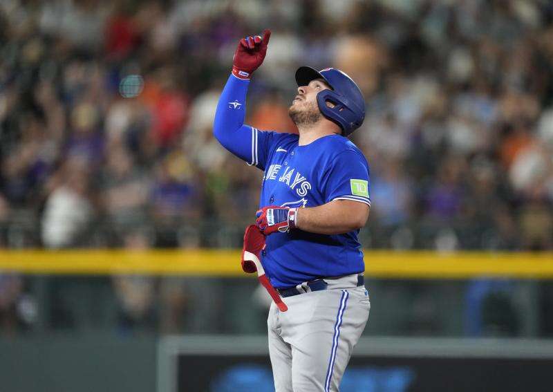 Kirk's pinch-hit double and 3 homers by Toronto power the Blue Jays past  the Rockies 13-9 - The San Diego Union-Tribune