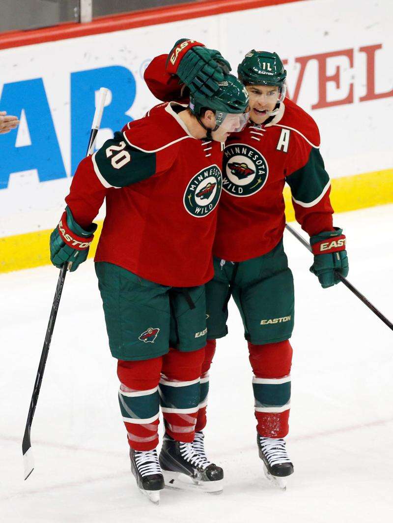 Zach Parise and Ryan Suter introduced as members of Minnesota Wild