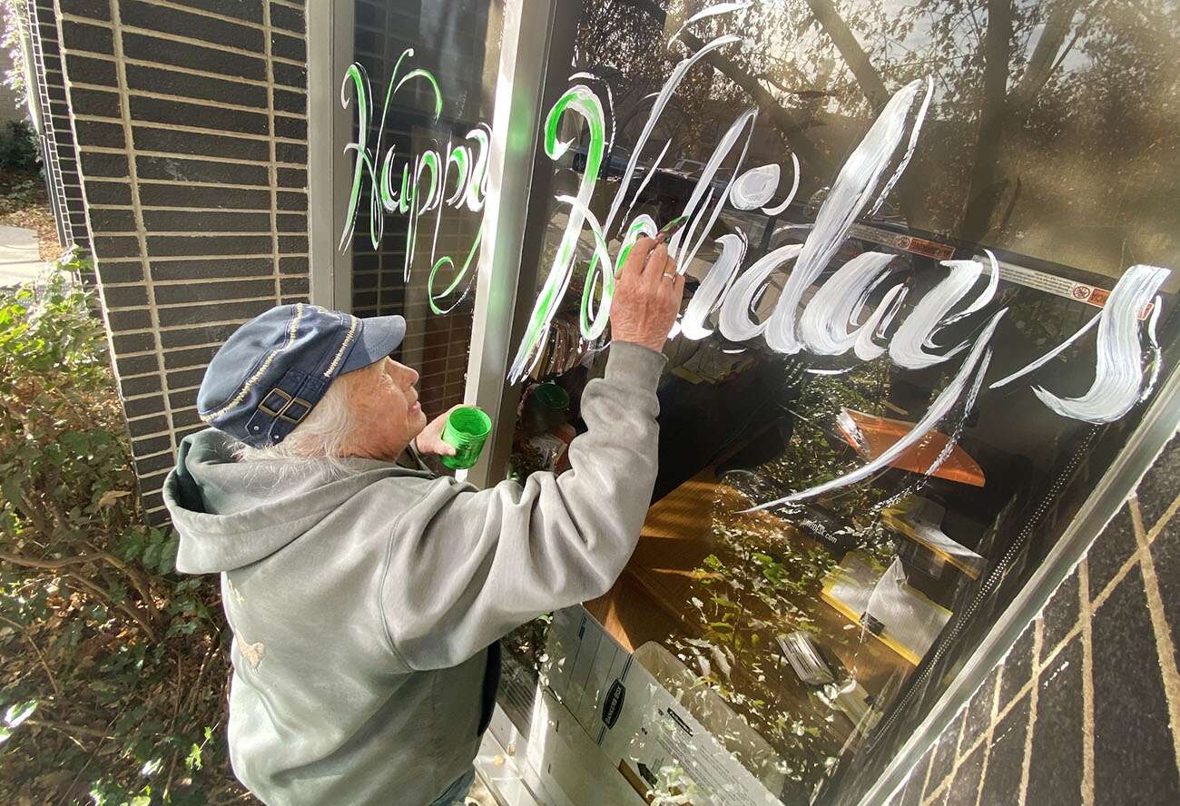 holiday window painting, Window Painting & Sign Painting