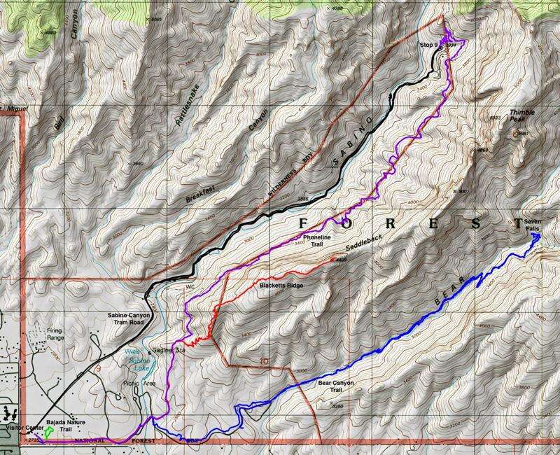 Sabino Canyon Trail Map Sabino Canyon, Sonoran Waterscape – The Durango Herald