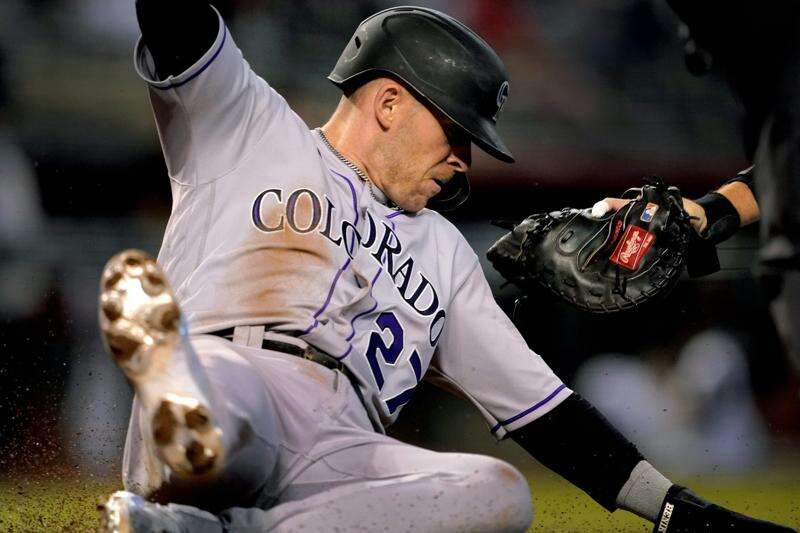 This is a 2021 photo of Andy Gonzalez of the Colorado Rockies
