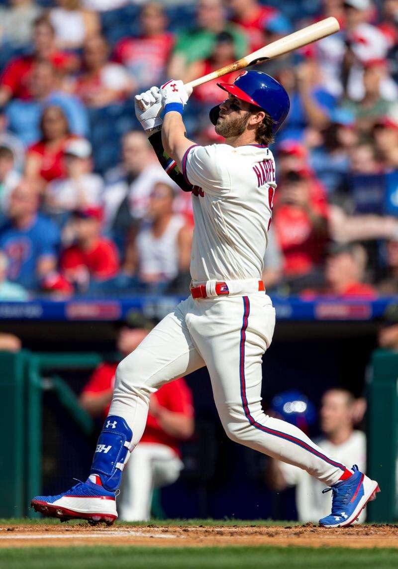 Bryce Harper's bat, Aaron Nola's arm lead Phillies past Rockies – The  Durango Herald