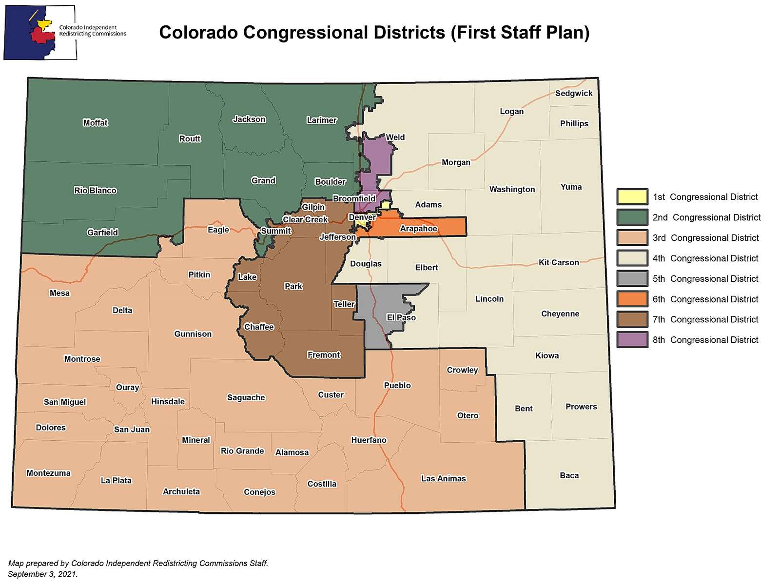 Colorado 3rd Congressional District Map Susann Hooker 3802