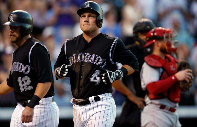 Pitcher Jon Gray hits 467-foot homer, pitches Rockies past Reds