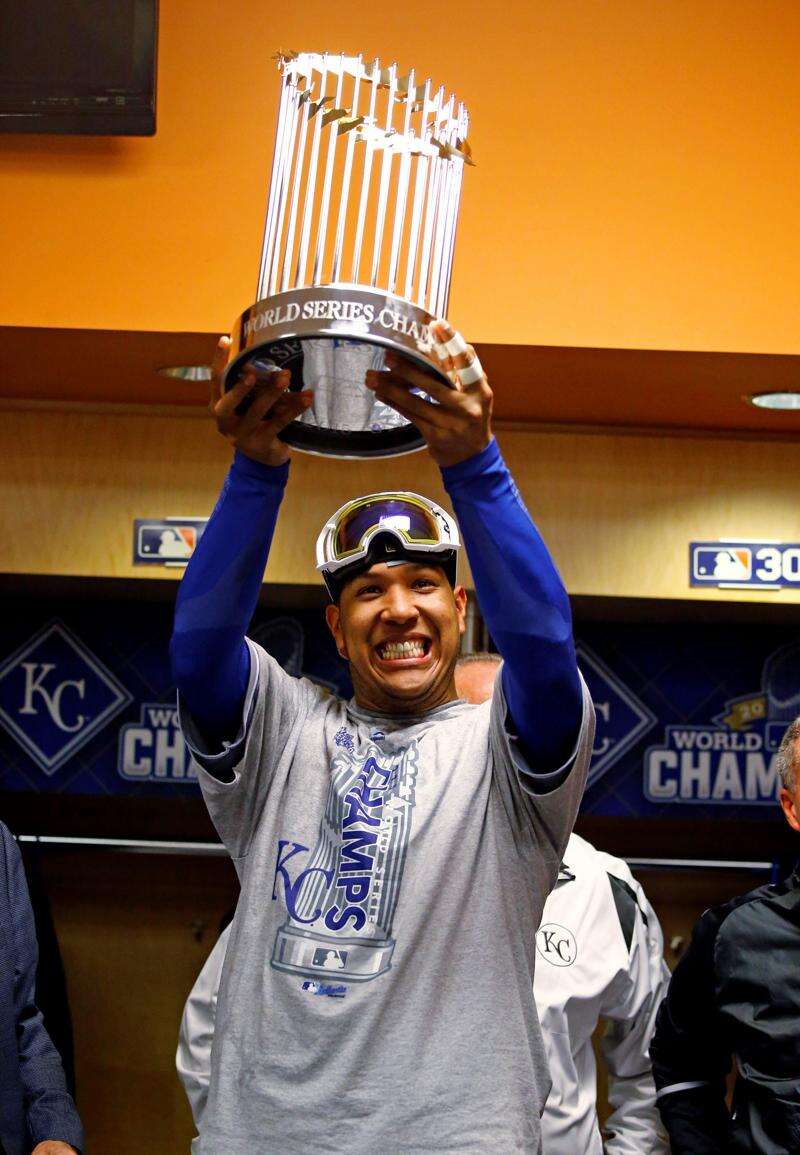 Salvador Perez Autographed Kansas City Royals 2015 World Series MVP Si