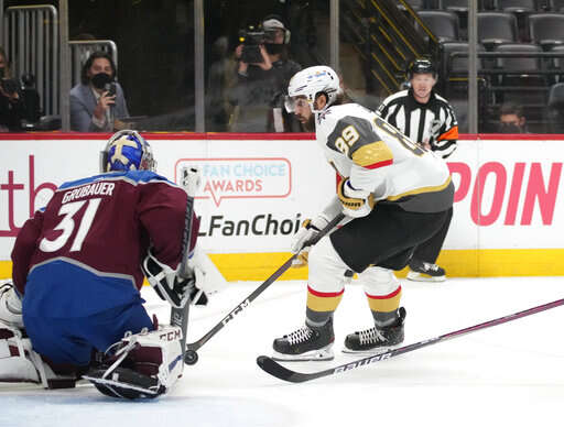 Vegas' Reaves suspended 2 games by NHL for hit vs. Avalanche