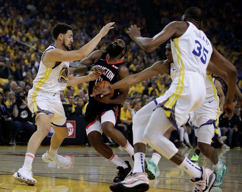 Kevin Durant injured Warriors hold off Rockets in Game 5 The