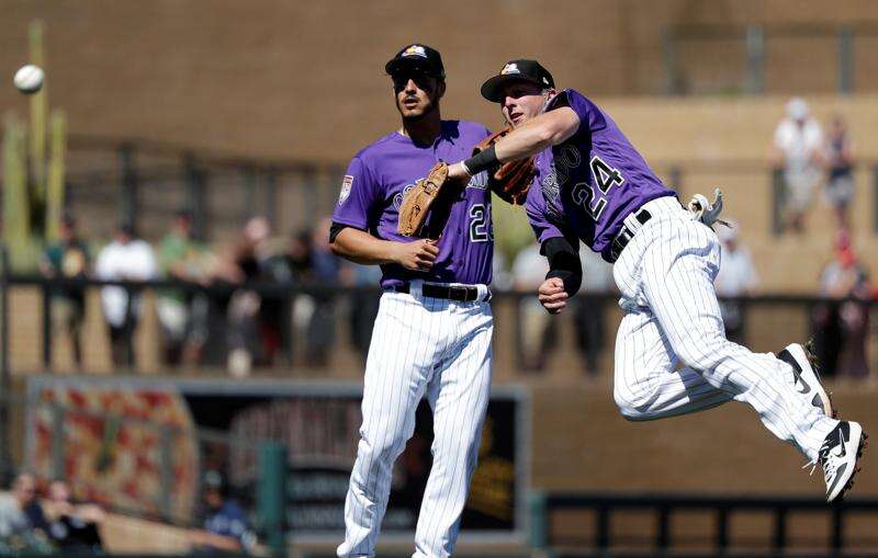 Nolan Arenado Black & Gold Colorado Rockies Baseball Jersey